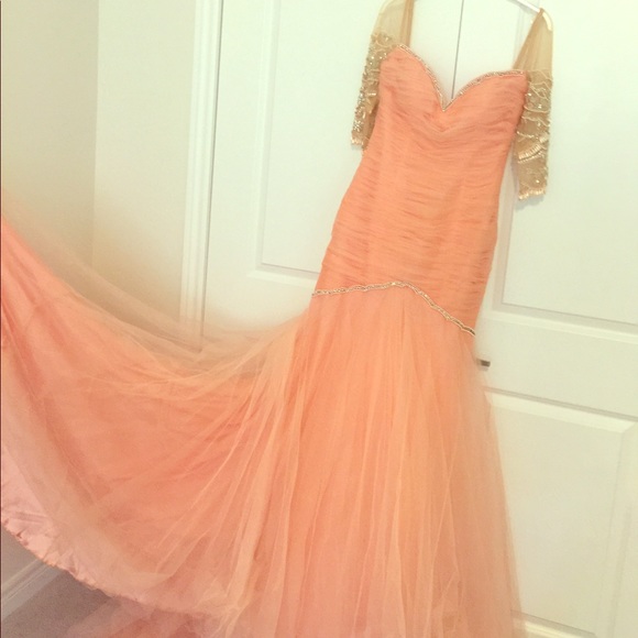 Tarik Ediz Dresses & Skirts - salmonpink Dress for prom,engagement or anything